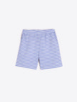 FLORAL EMBROIDERED STRIPED SHORTS