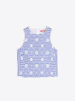 FLORAL EMBORIDERY STRIPED TOP