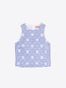 FLORAL EMBORIDERY STRIPED TOP