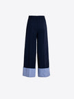DENIM PANT WITH LARGE CUFF