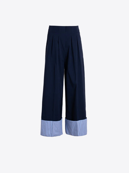 DENIM PANT WITH LARGE CUFF