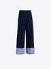 DENIM PANT WITH LARGE CUFF