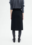 SLIM MIDI SKIRT IN VISCOSE WOOL