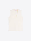 RAW KNIT TOP WITH VNECK