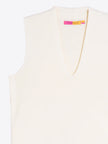 RAW KNIT TOP WITH VNECK