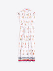 JARETAS PLEATED SHIRT DRESS IN OARS