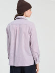 BICOLOR STRIPED SHIRT SKI EMBROIDERY