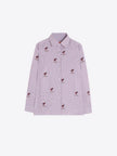 BICOLOR STRIPED SHIRT SKI EMBROIDERY