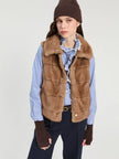 CAMEL FUR VEST