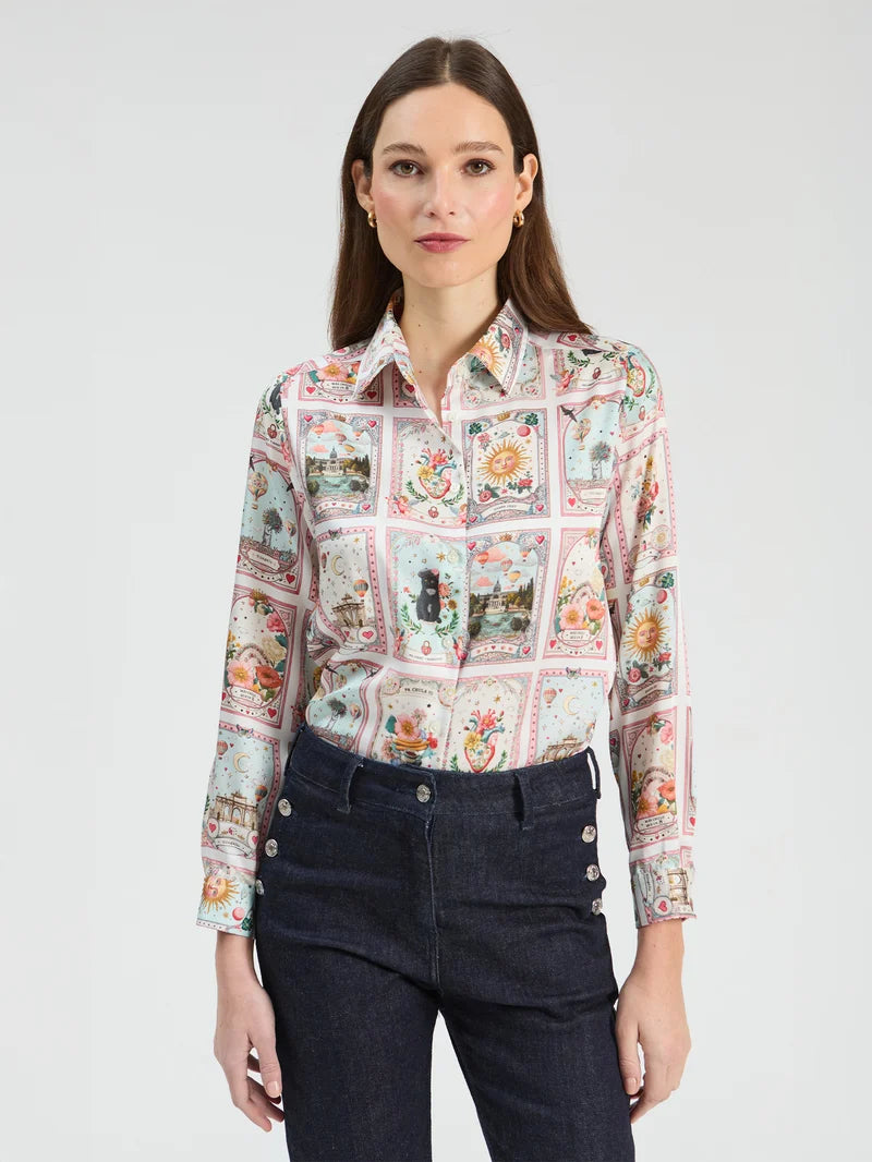 PRINTED MADRID TWILL SHIRT