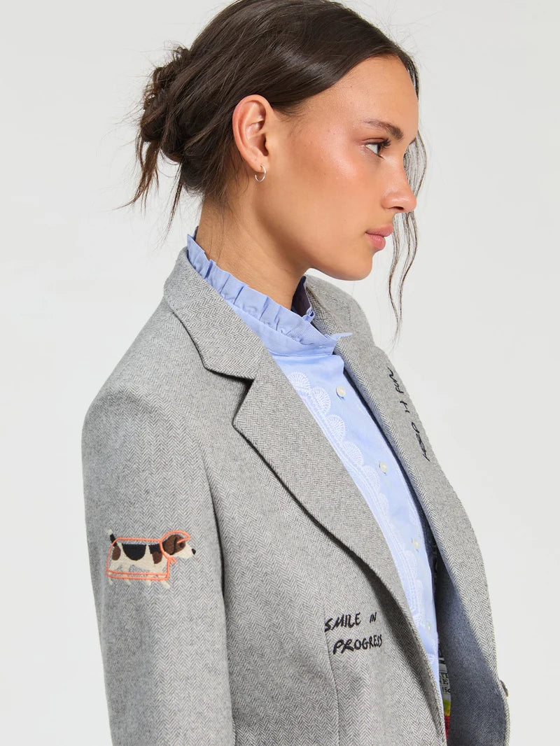 DOS ABERTURAS JACET WITH EMBROIDERY