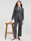 ARI PANT FLOCKED POLKA DOTS