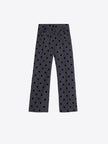 ARI PANT FLOCKED POLKA DOTS