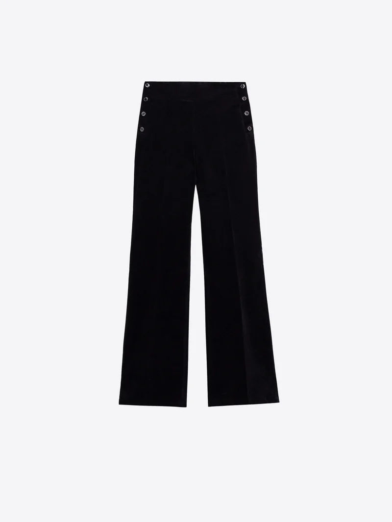 TEODORA BLACK VELVET PANT