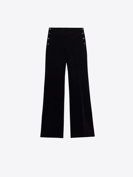 TEODORA BLACK VELVET PANT