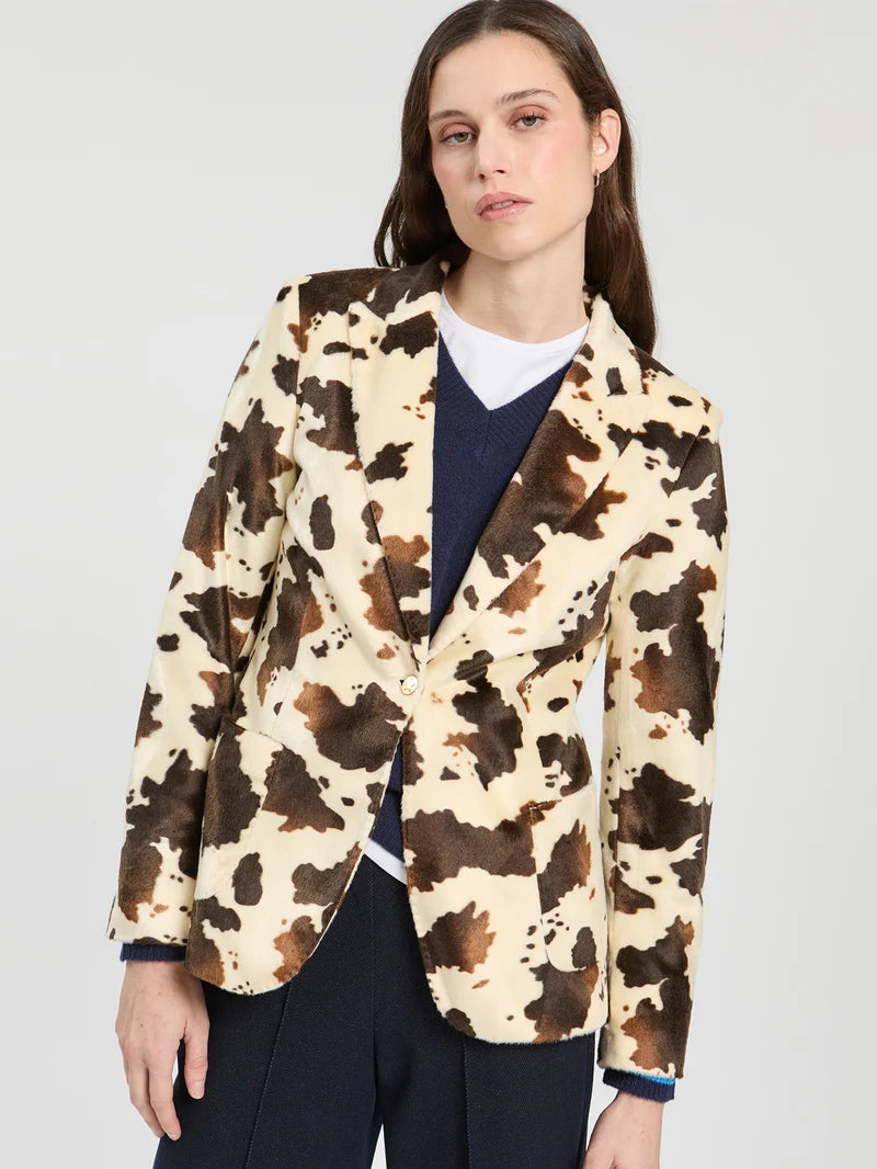 HILLARY COW PRINT JACKET