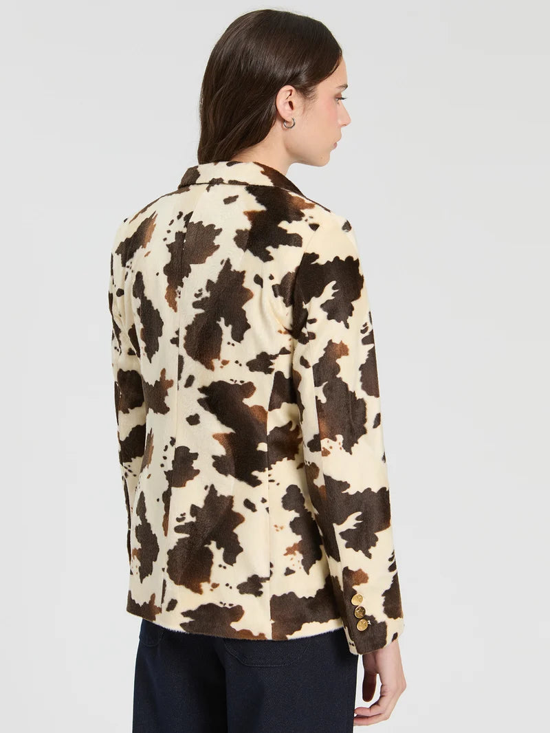 HILLARY COW PRINT JACKET