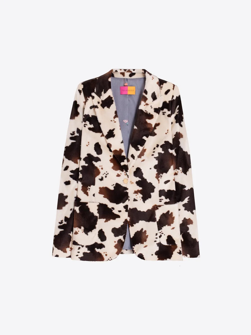 HILLARY COW PRINT JACKET