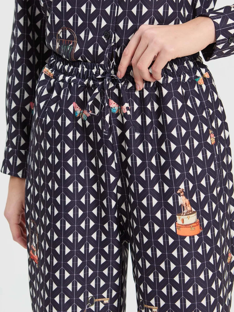 NOVA PRINTED WIDE LEG PANT