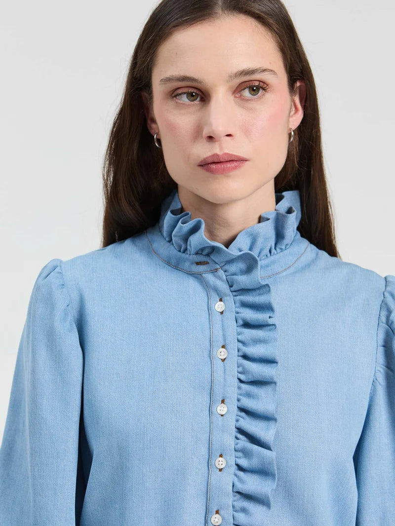 VOLANTES GOMITAS RUFFLE BLOUSE