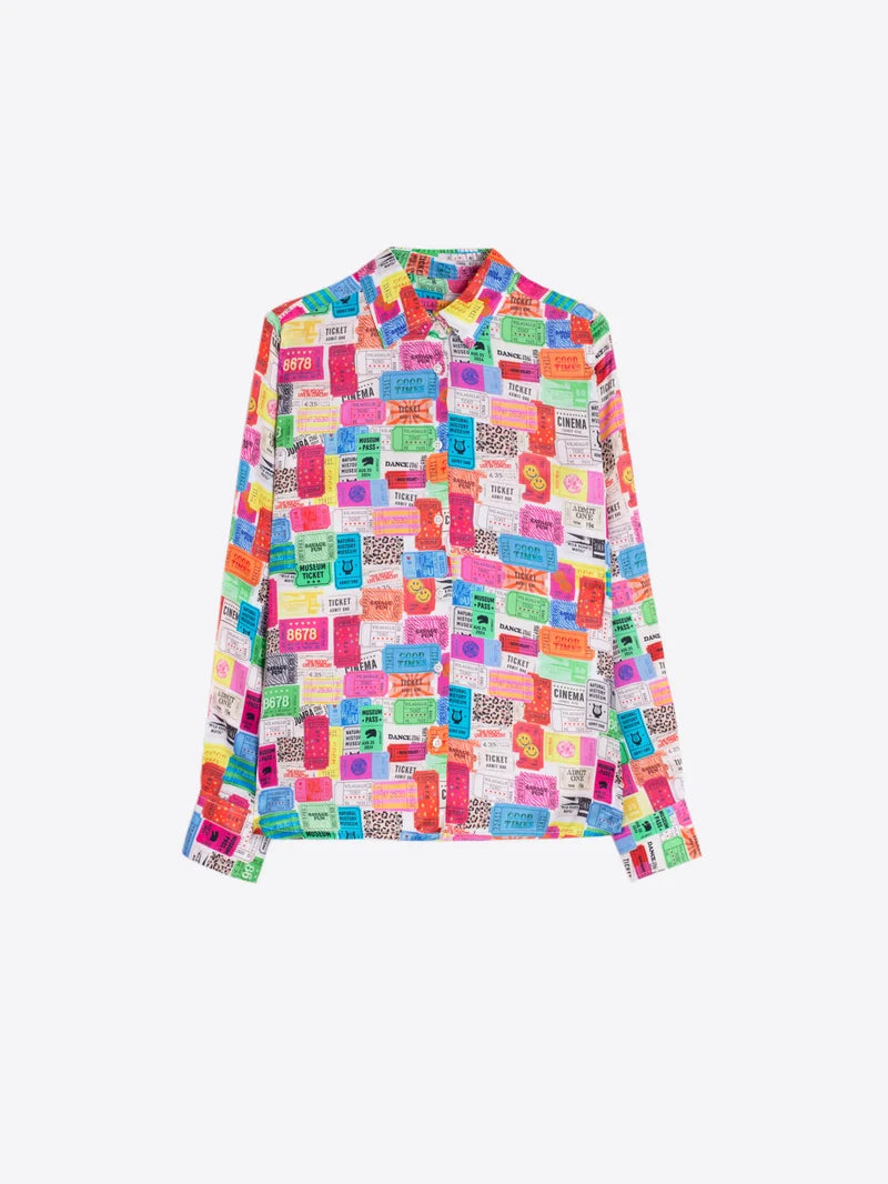 ISA TICKET BUTTON DOWN BLOUSE