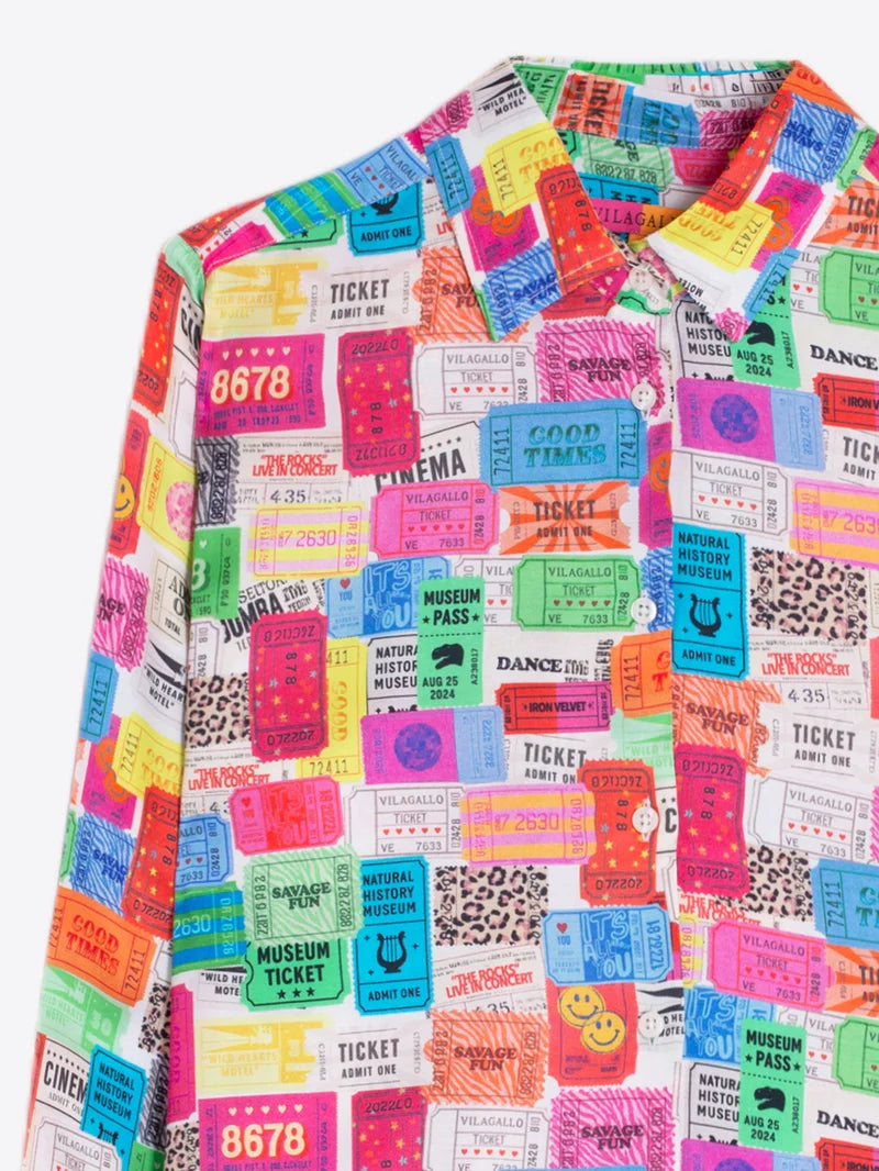 ISA TICKET BUTTON DOWN BLOUSE