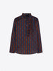 VOLANTES STRIPE RUFFLE BLOUSE