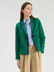 NURIA GREEN WITH NAVY TRIM JACKET