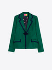 NURIA GREEN WITH NAVY TRIM JACKET