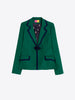 NURIA GREEN WITH NAVY TRIM JACKET