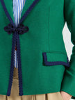 NURIA GREEN WITH NAVY TRIM JACKET