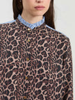 DIANA LEOPARD LONG SLEEVE BLOUSE