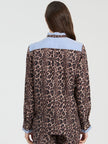 DIANA LEOPARD LONG SLEEVE BLOUSE