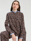 DIANA LEOPARD LONG SLEEVE BLOUSE