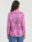 TEA FARRIS WHEEL PINK BUTTON DOWN