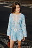 LIGHT BLUE ROMANTIC RICHELIEU BLOUSE