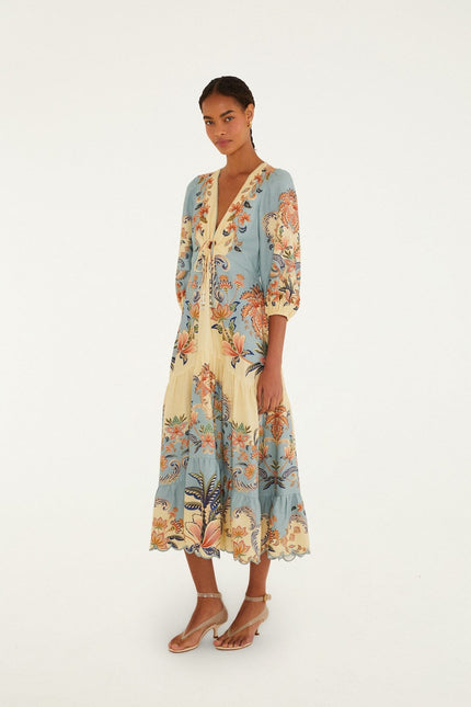 BUTTER YELLOW BOHO BEAUTY MAXI DRESS