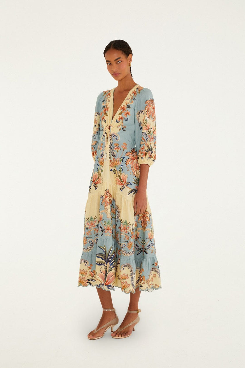 BUTTER YELLOW BOHO BEAUTY MAXI DRESS
