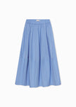 FULL SKIRT IN COTTON POPLIN