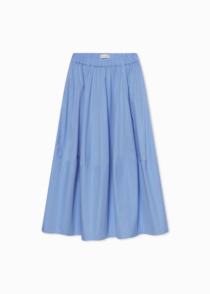 FULL SKIRT IN COTTON POPLIN