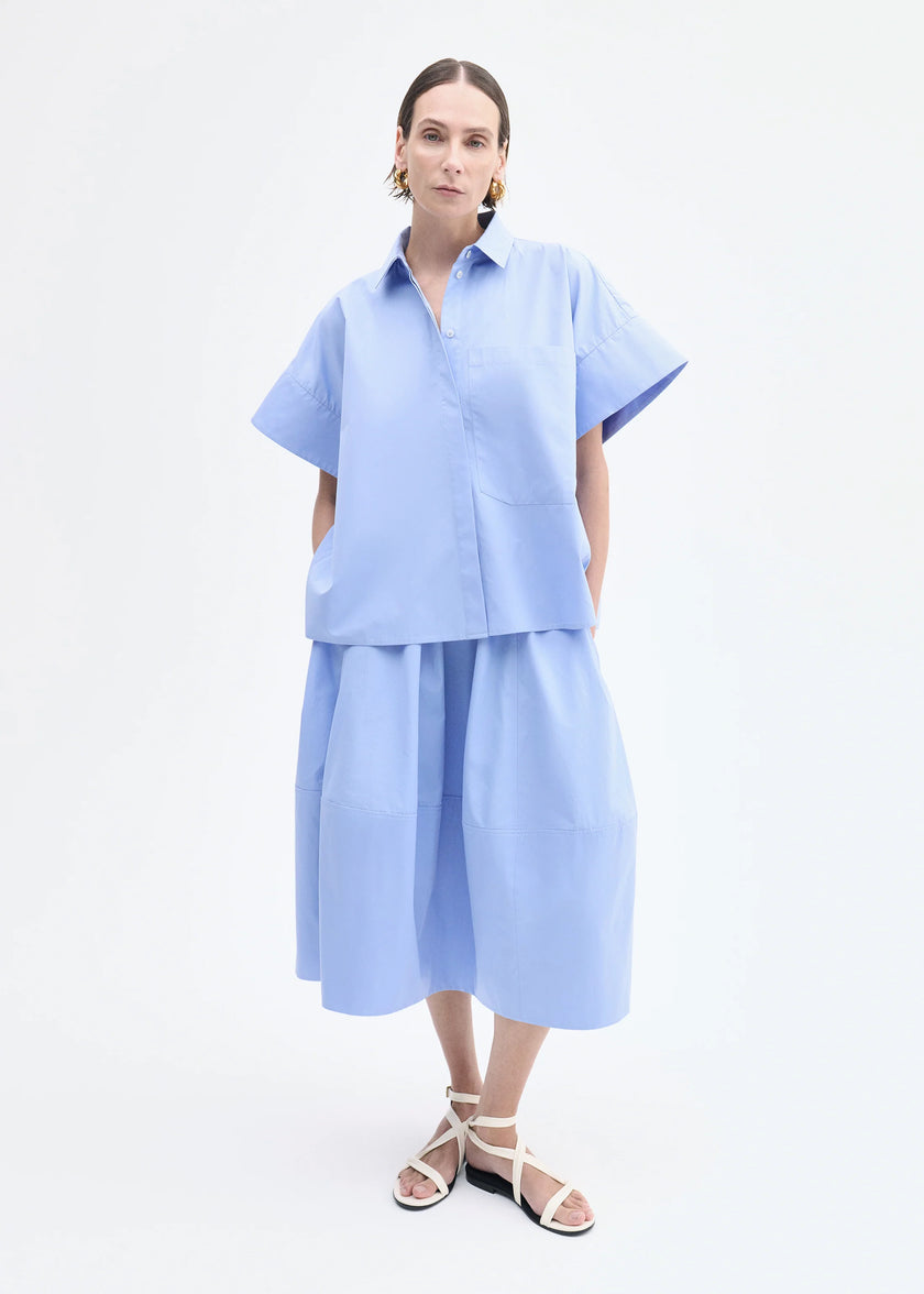 FULL SKIRT IN COTTON POPLIN