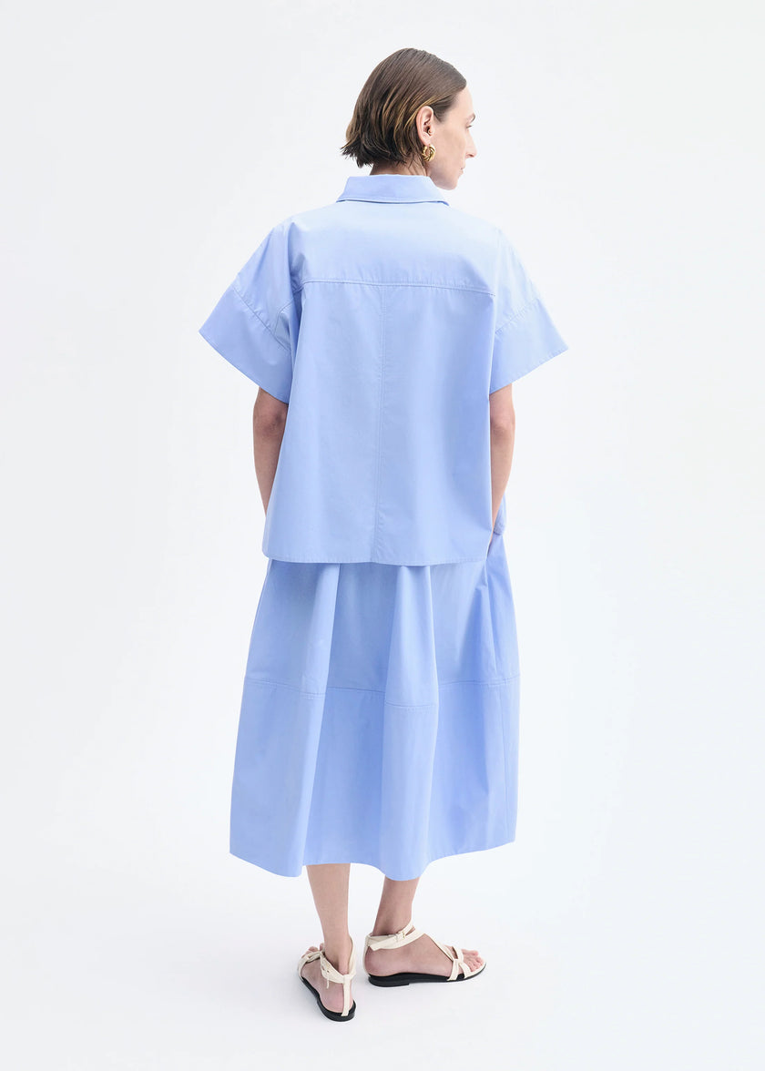 FULL SKIRT IN COTTON POPLIN