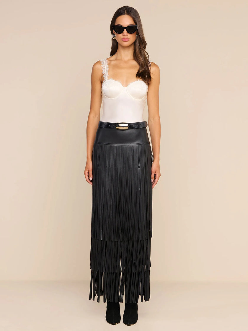 KAROLINE FRINGE SKIRT