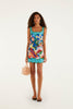 MULTICOLOR GARDEN OF LIFE SCARF MINI DRESS