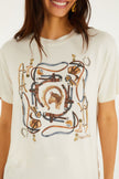OFF WHITE EQUESTRIAN SHORT SLEEVE TSHIRT