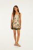 SAND NATURE SQUARE NECK MINI DRESS