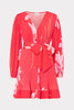 LIV FLORAL PLEATED MINI DRESS