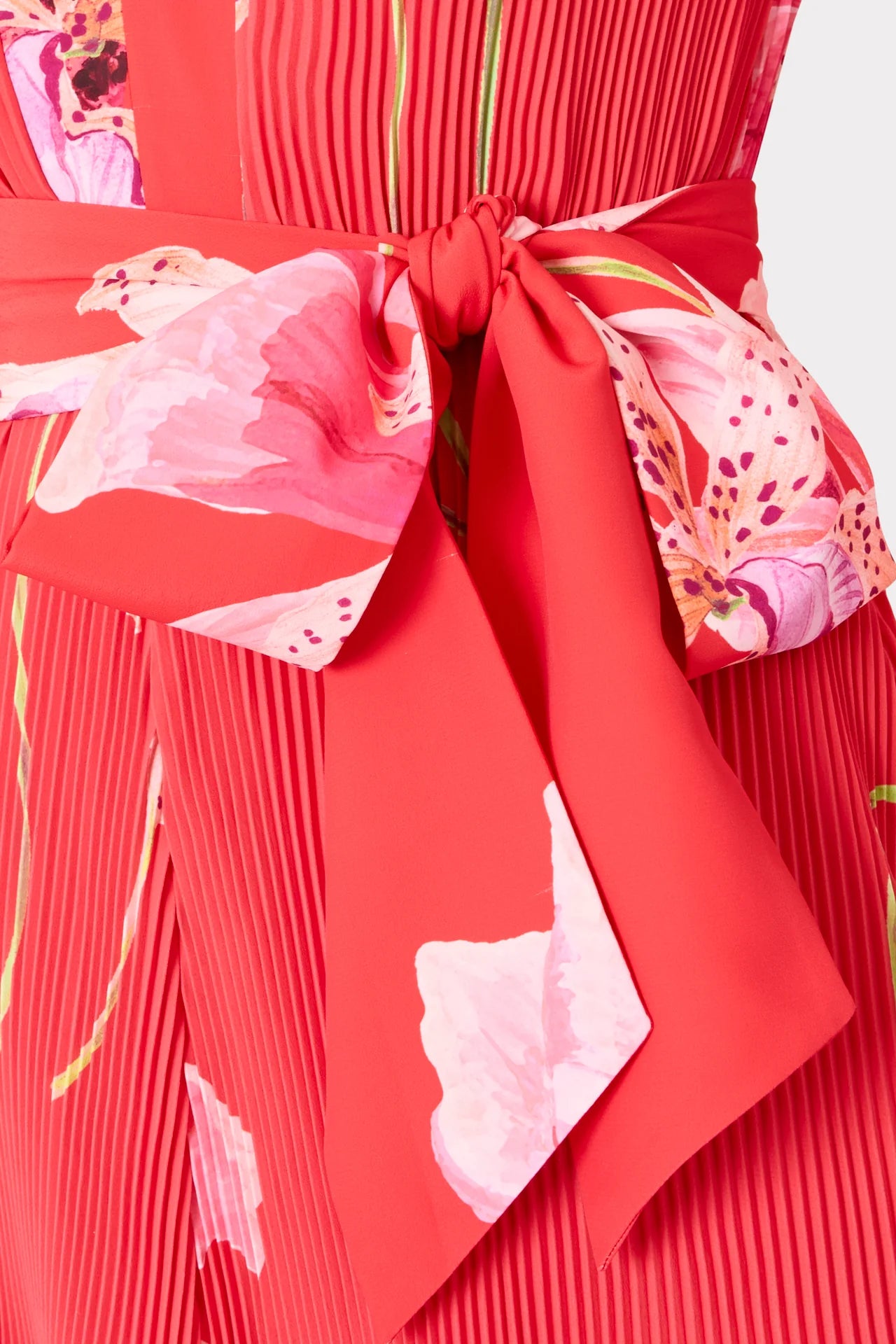 LIV FLORAL PLEATED MINI DRESS