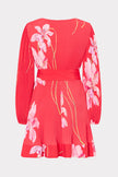 LIV FLORAL PLEATED MINI DRESS