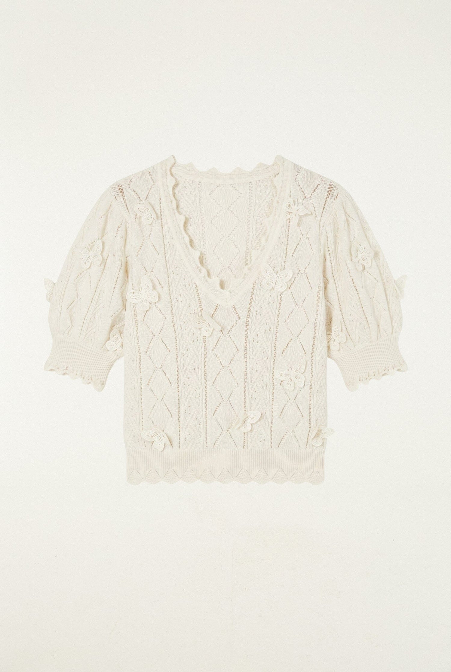 RICHELIEU 3D BUTTERFLIES KNIT TOP